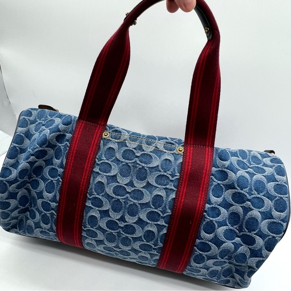 Coach Limited Edition Denim Signature Duffle Bag Archive Collection EUC with COA - Picture 4 of 16